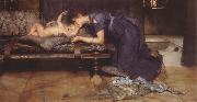 Sir Lawrence Alma-Tadema,OM.RA,RWS An Earthly Paradise oil painting picture wholesale